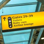 Child seat private hire UK: baby seat fitted in a chauffeur car before an airport transfer